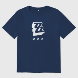 Женская футболка хлопок Oversize Zenless Zone Zero logo