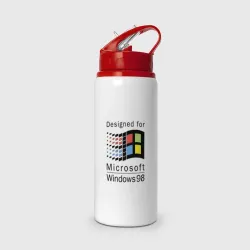Бутылка для воды с трубочкой Разработанный для windows 98