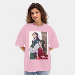 Женская футболка Oversize хлопок texturе Монолог фармацевта Маомао Жэньши служащий при императорском дворе - фото 2