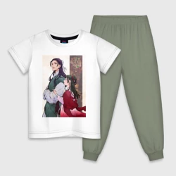 Детская пижама с белой футболкой Монолог фармацевта Маомао Жэньши служащий при императорском дворе