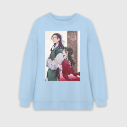 Женский свитшот oversize без начеса хлопок Монолог фармацевта Маомао Жэньши служащий при императорском дворе