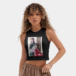 Женская укороченная майка-топ хлопок Монолог фармацевта Маомао Жэньши служащий при императорском дворе - фото 2