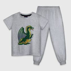 Детская пижама хлопок HOMM3 Green Dragon