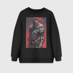 Женский свитшот oversize без начеса хлопок Убийца гоблинов воин