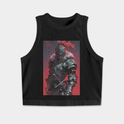 Женская укороченная майка-топ хлопок Убийца гоблинов воин