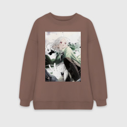 Женский свитшот oversize без начеса хлопок Реинкарнация безработного Сильфиетта арт