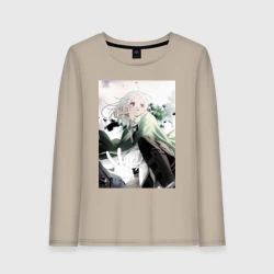 Женский лонгслив хлопок Реинкарнация безработного Сильфиетта арт