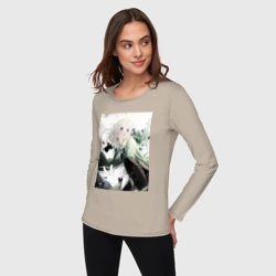 Женский лонгслив хлопок Реинкарнация безработного Сильфиетта арт - фото 2