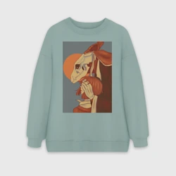 Женский свитшот oversize без начеса хлопок Невеста чародея Элиас Эйнсворт Могущественный чародей