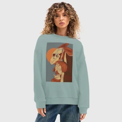 Женский свитшот oversize без начеса хлопок Невеста чародея Элиас Эйнсворт Могущественный чародей - фото 2