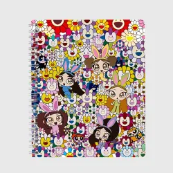 Тетрадь Right now NewJeans and Takashi Murakami