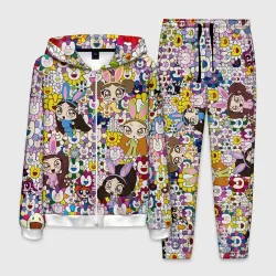 Мужской костюм 3D Right now NewJeans and Takashi Murakami