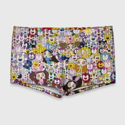 Мужские купальные плавки 3D Right now NewJeans and Takashi Murakami