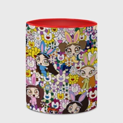 Кружка с полной запечаткой Right now NewJeans and Takashi Murakami - фото 2