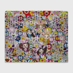 Плед 3D Right now NewJeans and Takashi Murakami