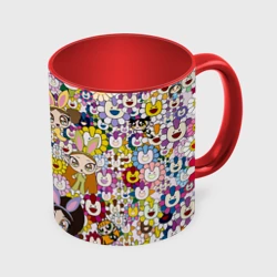 Кружка с полной запечаткой Right now NewJeans and Takashi Murakami