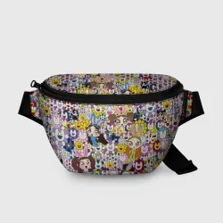 Поясная сумка 3D Right now NewJeans and Takashi Murakami
