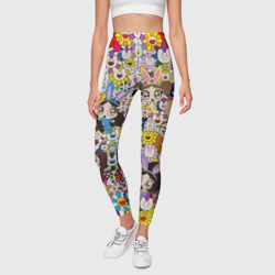 Леггинсы 3D Right now NewJeans and Takashi Murakami - фото 2