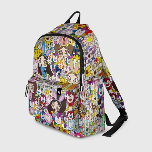 Рюкзак 3D Right now NewJeans and Takashi Murakami