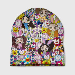 Шапка 3D Right now NewJeans and Takashi Murakami