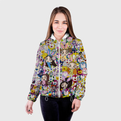 Женская куртка 3D Right now NewJeans and Takashi Murakami - фото 2