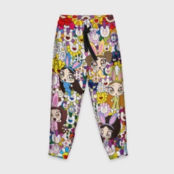 Детские брюки 3D Right now NewJeans and Takashi Murakami