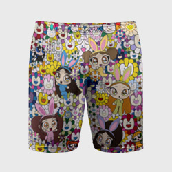 Мужские шорты спортивные Right now NewJeans and Takashi Murakami
