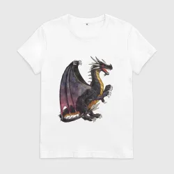 Женская футболка хлопок HOMM3 Black Dragon