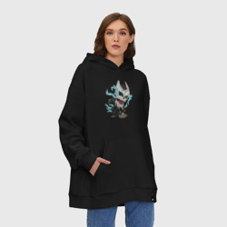 Худи SuperOversize хлопок Кафка Хибино чиби Кайдзю номер 8 - фото 2