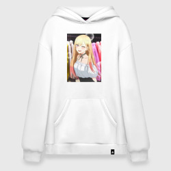 Худи SuperOversize хлопок Эта фарфоровая кукла влюбилась Марин Китагава на шопинге