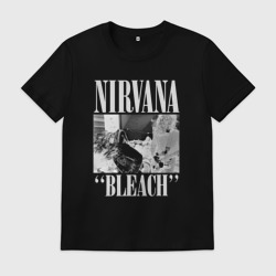Мужская футболка хлопок Nirvana bleach black album
