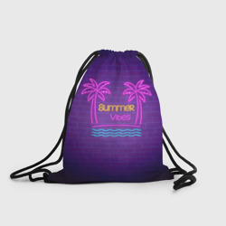Рюкзак-мешок 3D Неоновые пальмы summer vibes