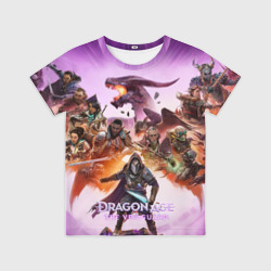 Детская футболка 3D Герои Dragon age the veilguard