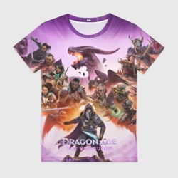 Женская футболка 3D Герои Dragon age the veilguard