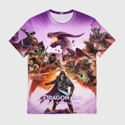Мужская футболка 3D Герои Dragon age the veilguard