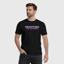 Мужская футболка хлопок Dragon age the veilguard logo - фото 2