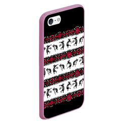 Чехол для iPhone 5/5S матовый Кокопелли индейцев хайда - фото 2