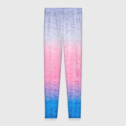 Леггинсы 3D Tie-dye color gradient: pink-blue