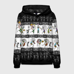 Мужская толстовка 3D Кокопелли - боги индейцев хайда