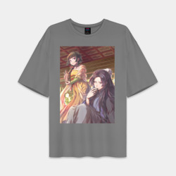 Мужская футболка Oversize хлопок premium Монолог фармацевта Жэньши выпивает