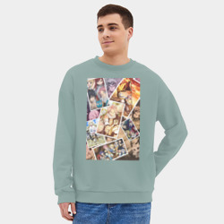 Мужской свитшот oversize без начеса хлопок Хвост Феи Венди Марвелл - фото 2