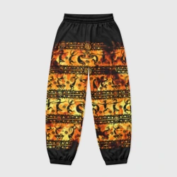 Женские джоггеры оверсайз 3D Кокопелли - танцы в огне