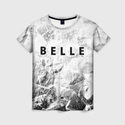 Женская футболка 3D Belle white graphite