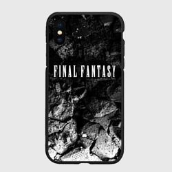 Чехол для iPhone XS Max матовый Final Fantasy black graphite