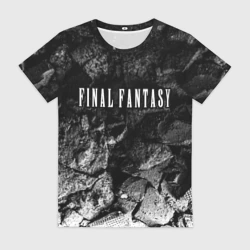 Женская футболка 3D Final Fantasy black graphite