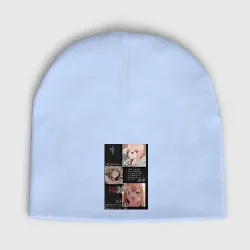 Женская шапка демисезонная Эта фарфоровая кукла влюбилась Марин Китагава коллаж