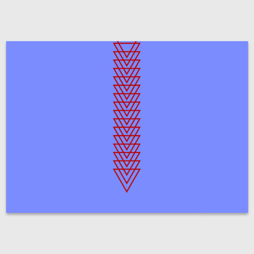 Поздравительная открытка с принтом Треугольники полосой, вид спереди №1