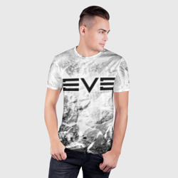 Мужская футболка 3D Slim EVE white graphite - фото 2