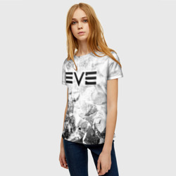 Женская футболка 3D EVE white graphite - фото 2