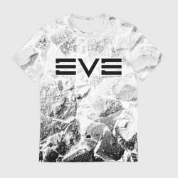Мужская футболка 3D EVE white graphite